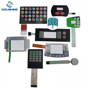 tùy chỉnh nút silicon cao su màng bàn phím cho máy dò tiền